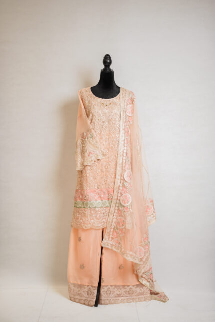 Peach Luxe Pakistani Salwar