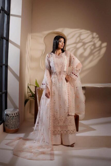 Ivory Noor Luxury Pakistani Salwar.